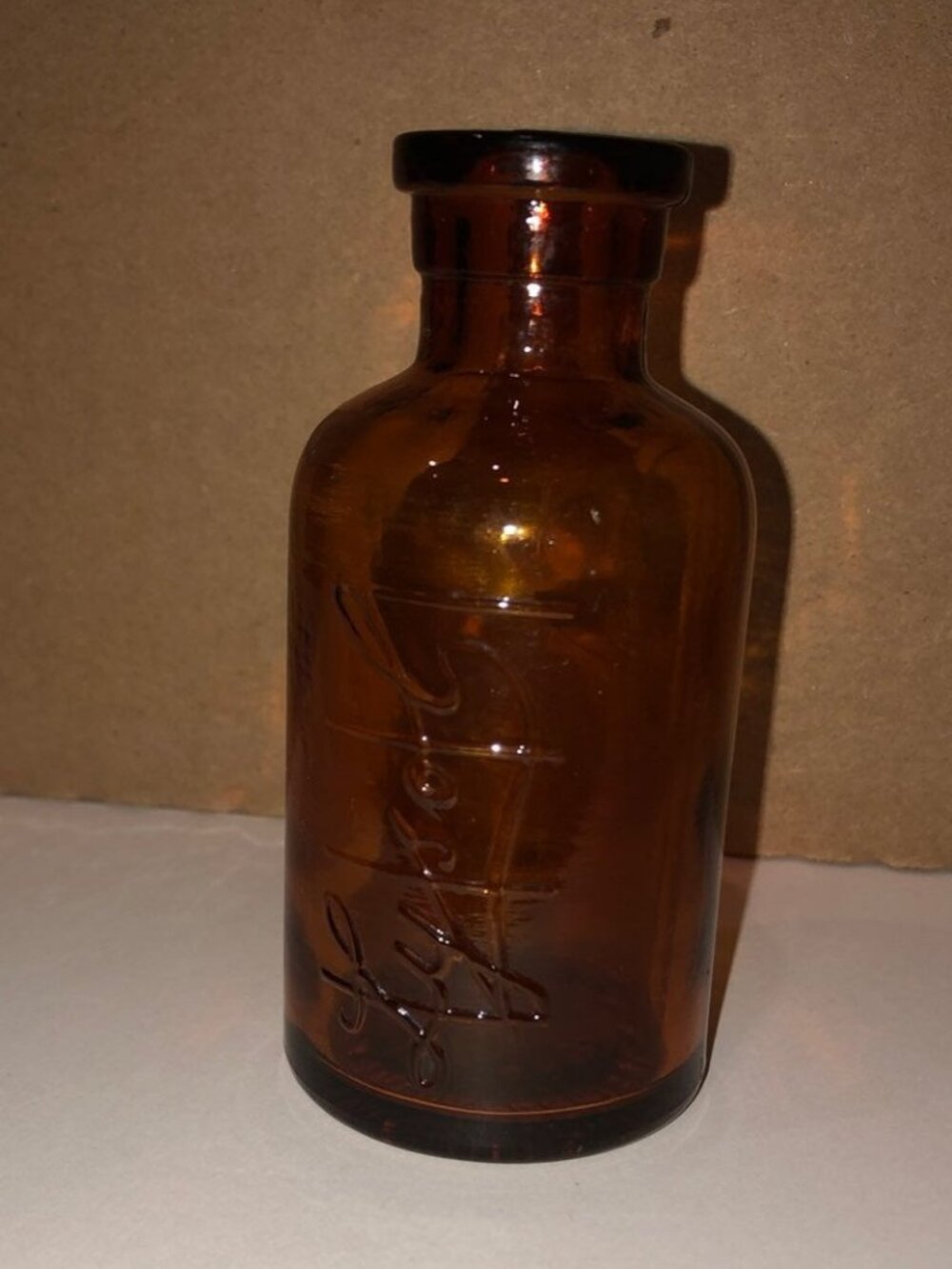 Vintage 1920's Empty Lysol Glass Bottle